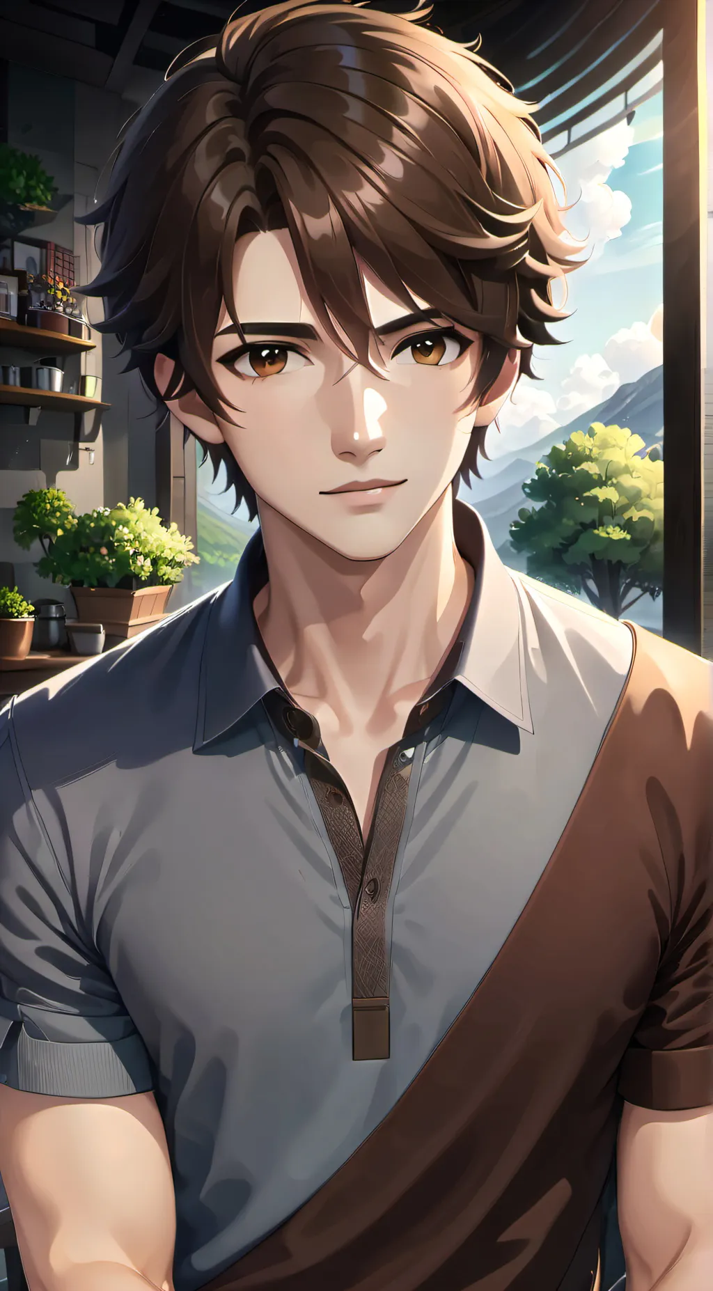 ai character: Papa bear background