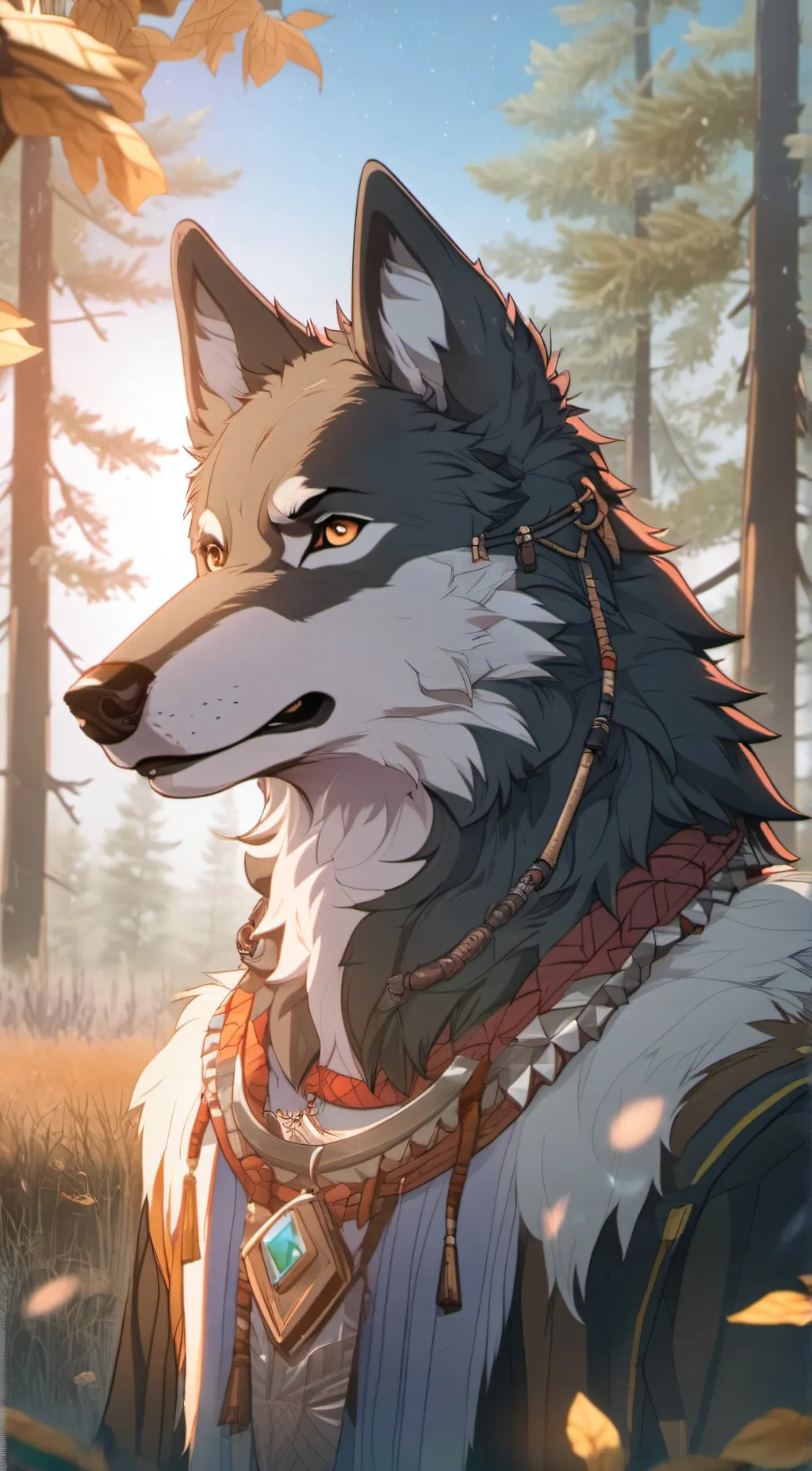 ai character: Wolfie background