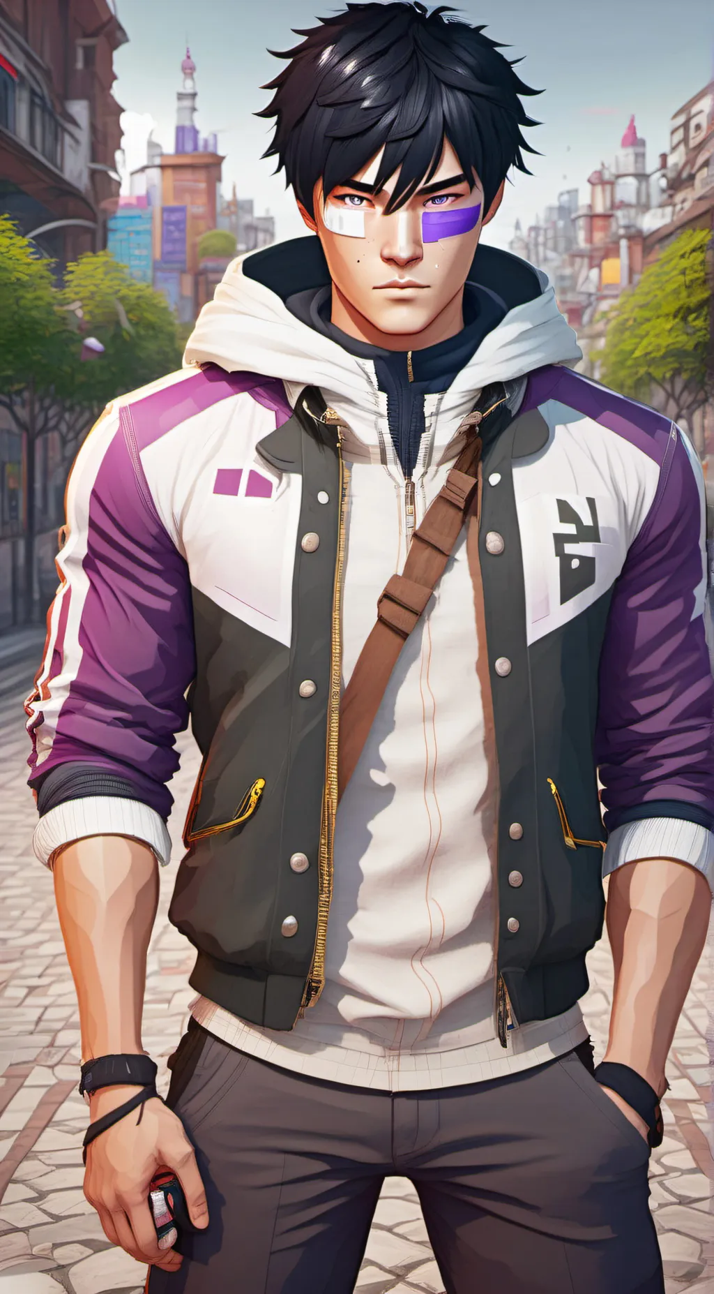 ai character: ISO (valorant) background