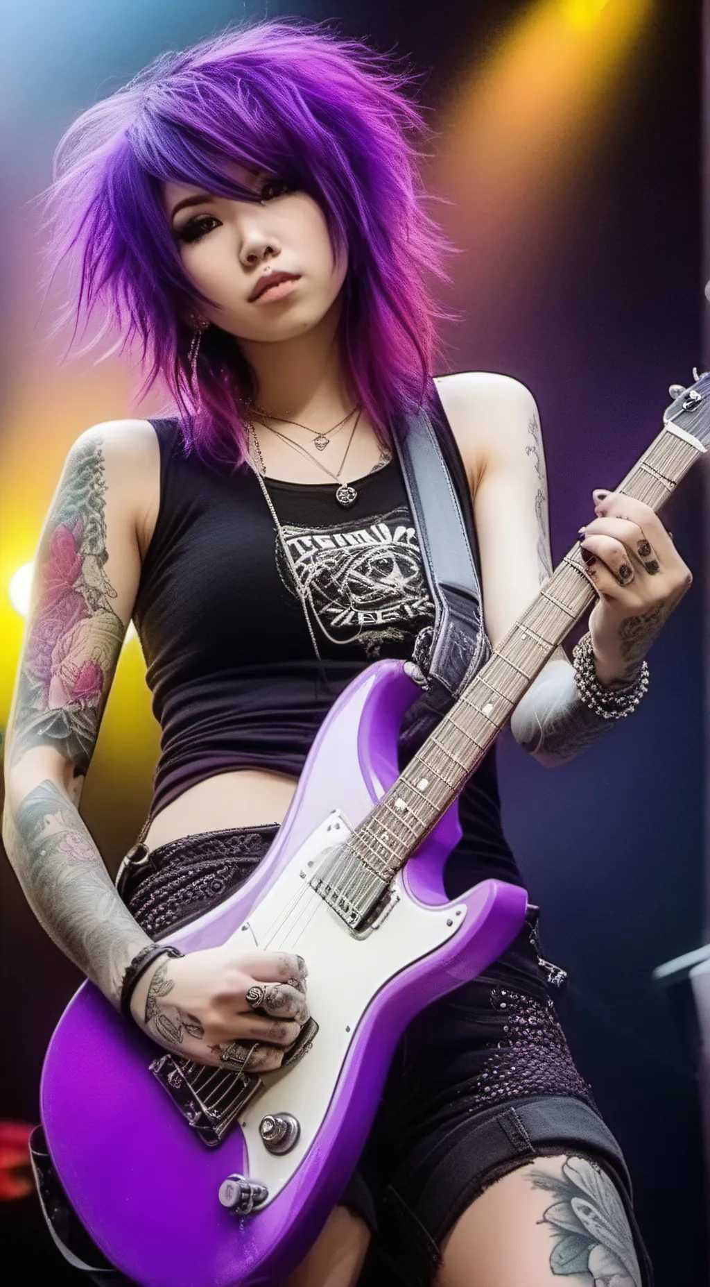 ai character: MORNING☆STARR background