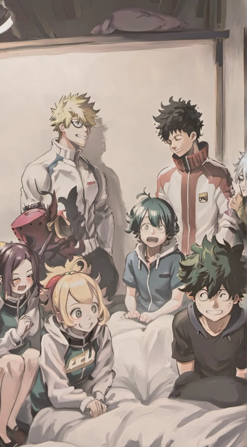 ai character: -Mha Sleepover- background