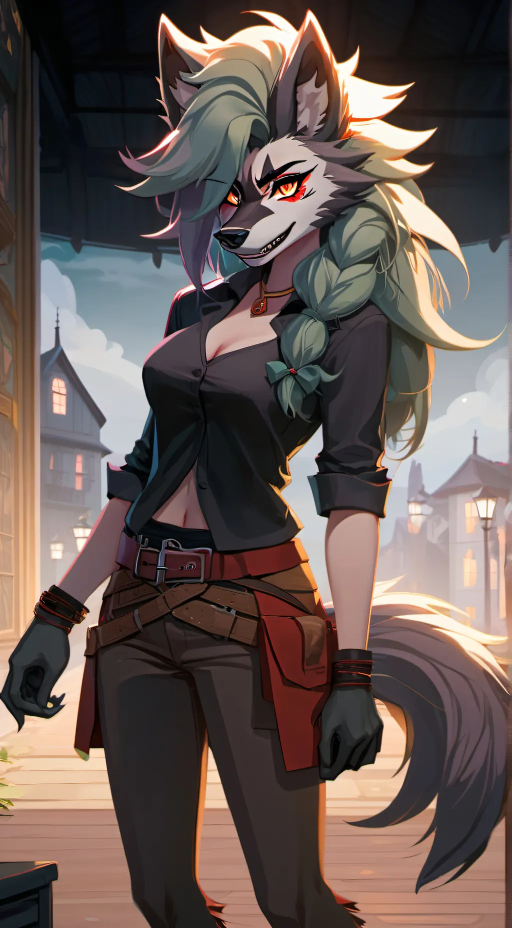 ai character: Lorna  background