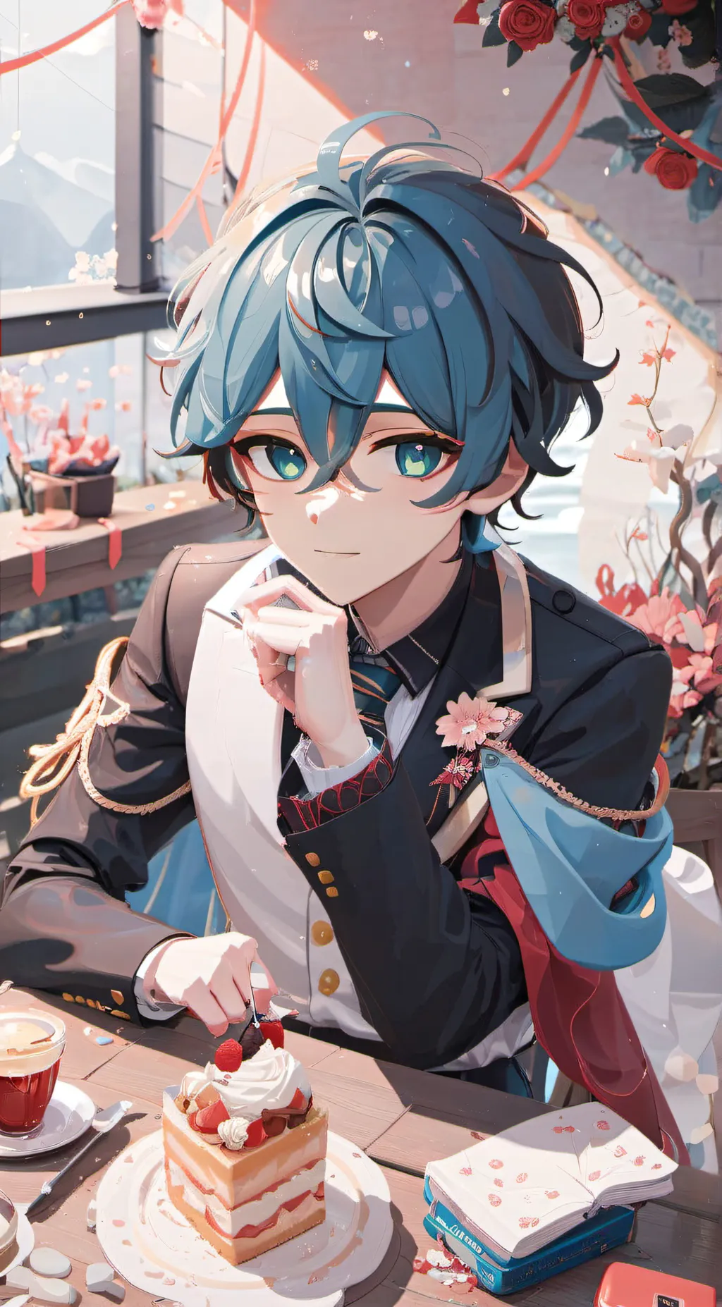ai character: Olivia a boyyyy background