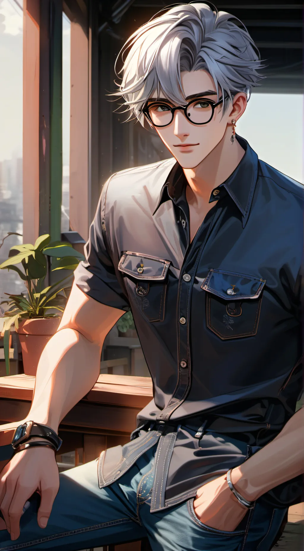 ai character: Kentonn  background