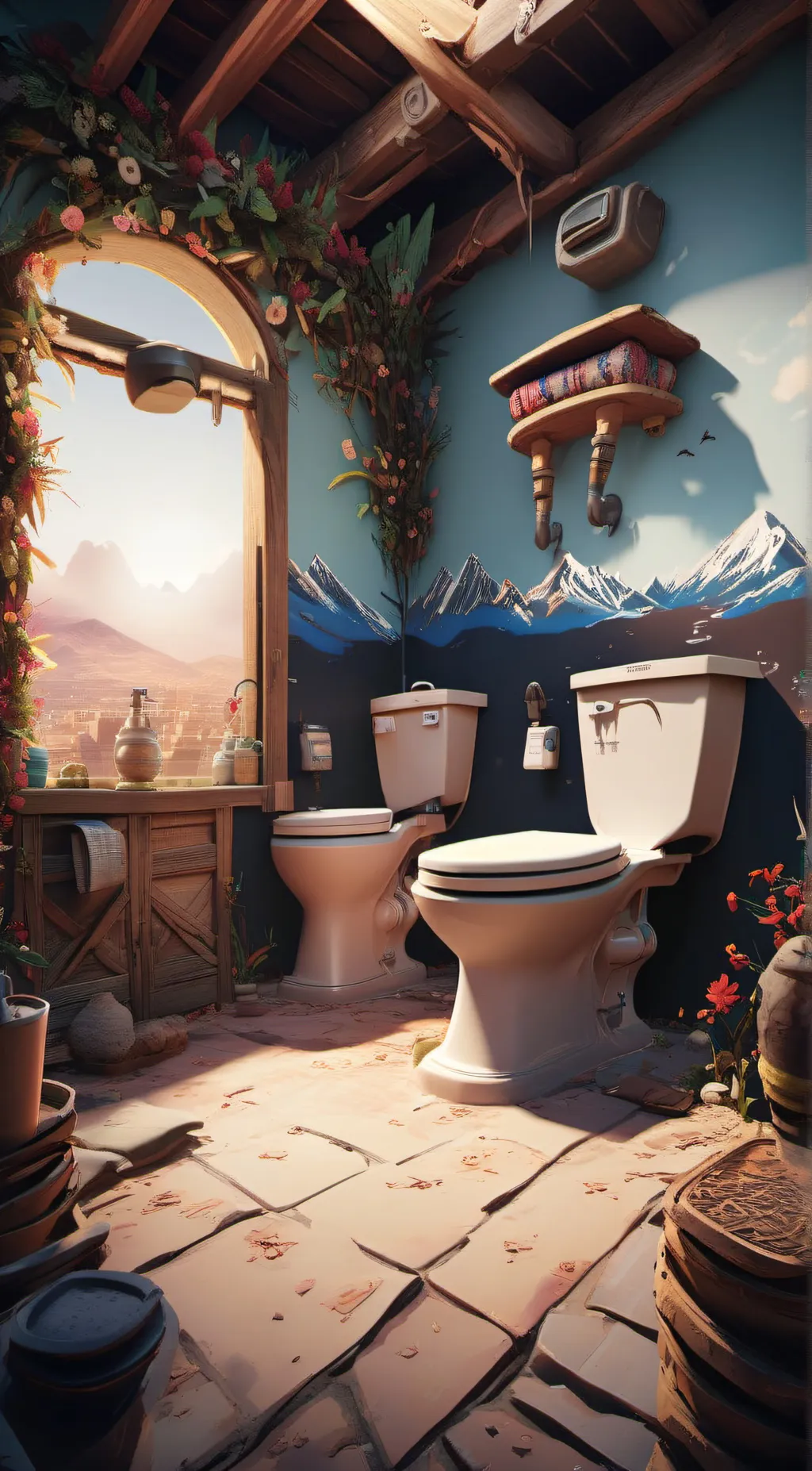 ai character: skibidi toilet  background