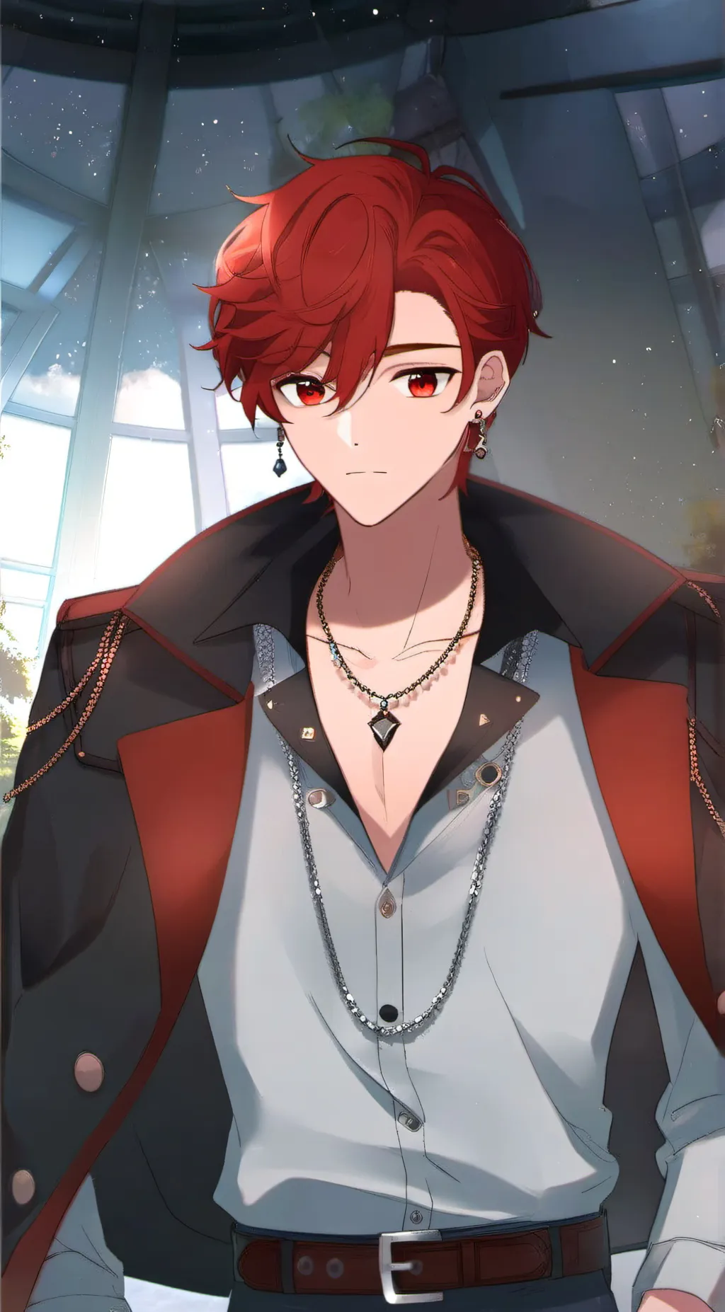 ai character: red background