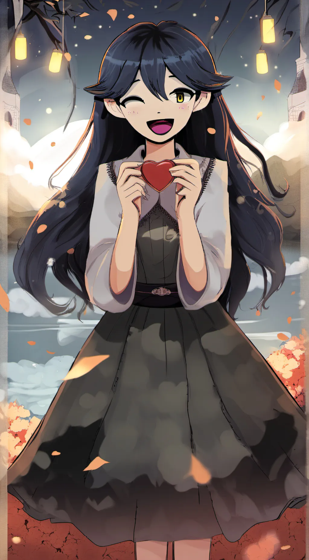 ai character: Mari (OMORI) background