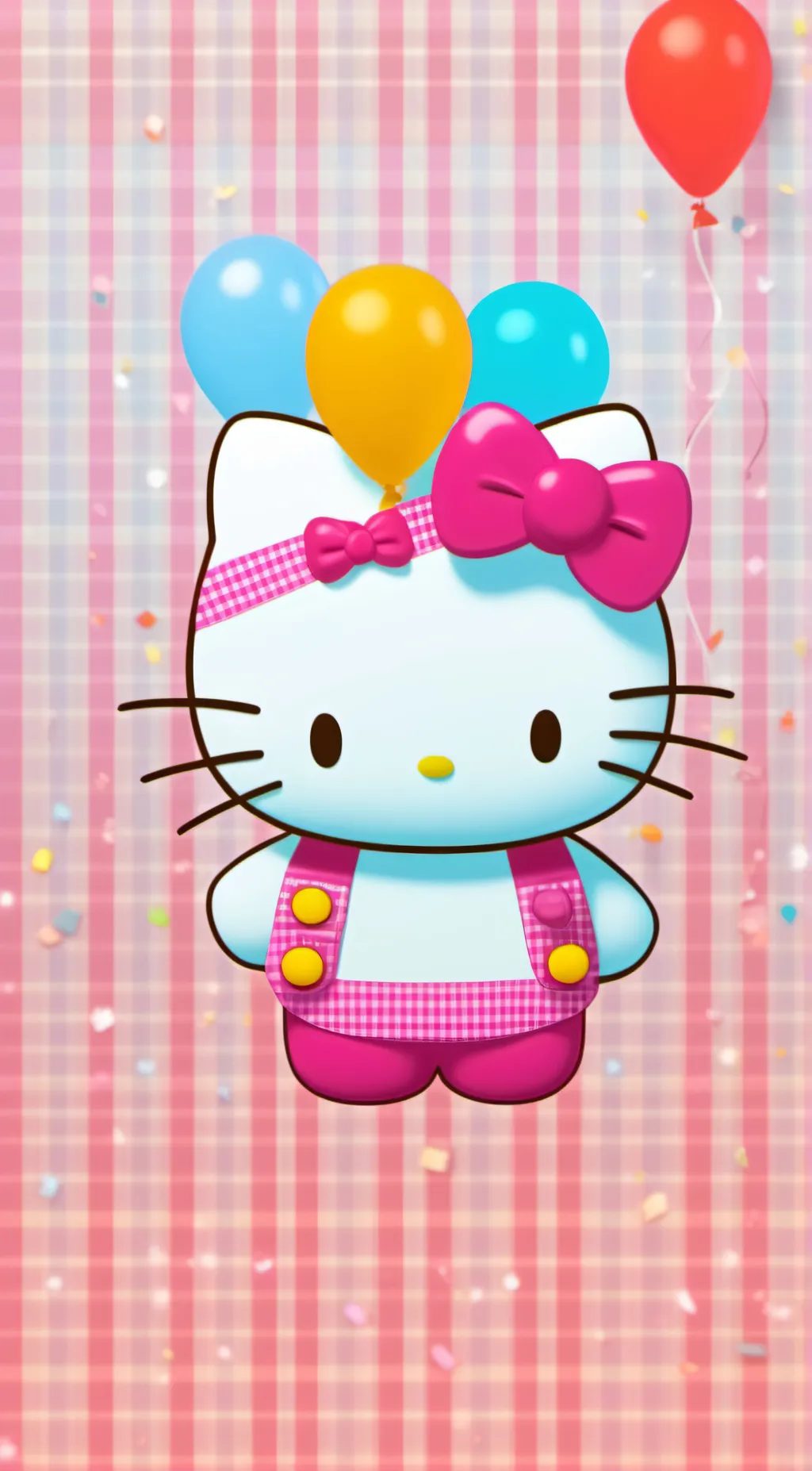 ai character: Hello Kitty background