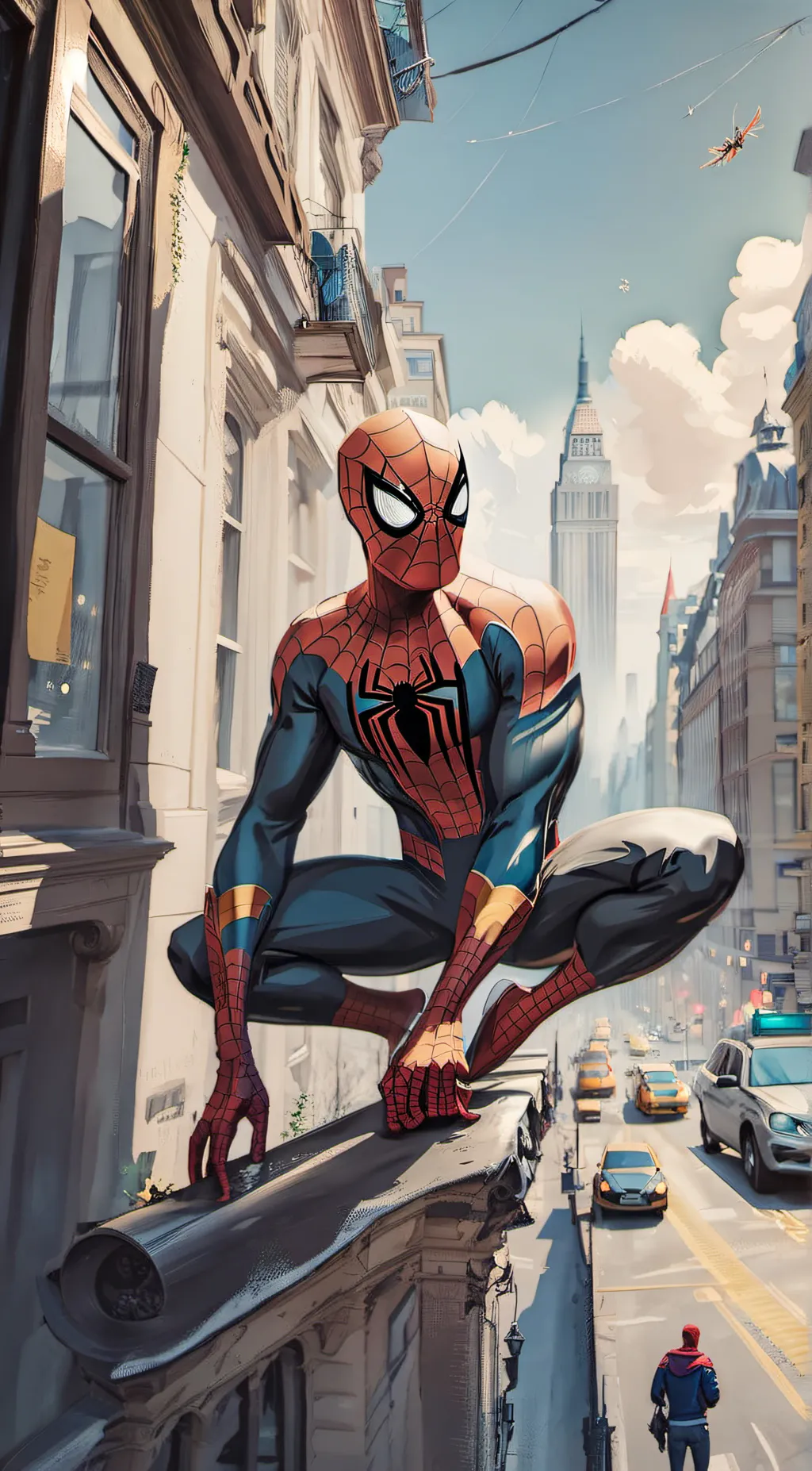 ai character: spiderman🕷👱 background