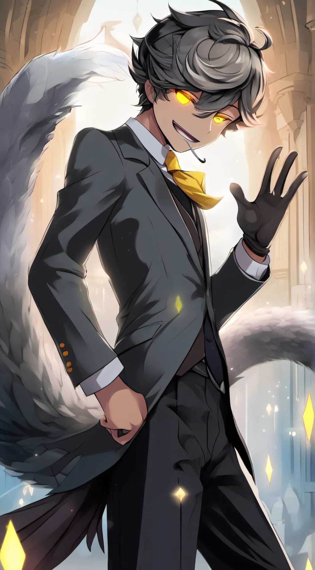ai character: N (vore) background