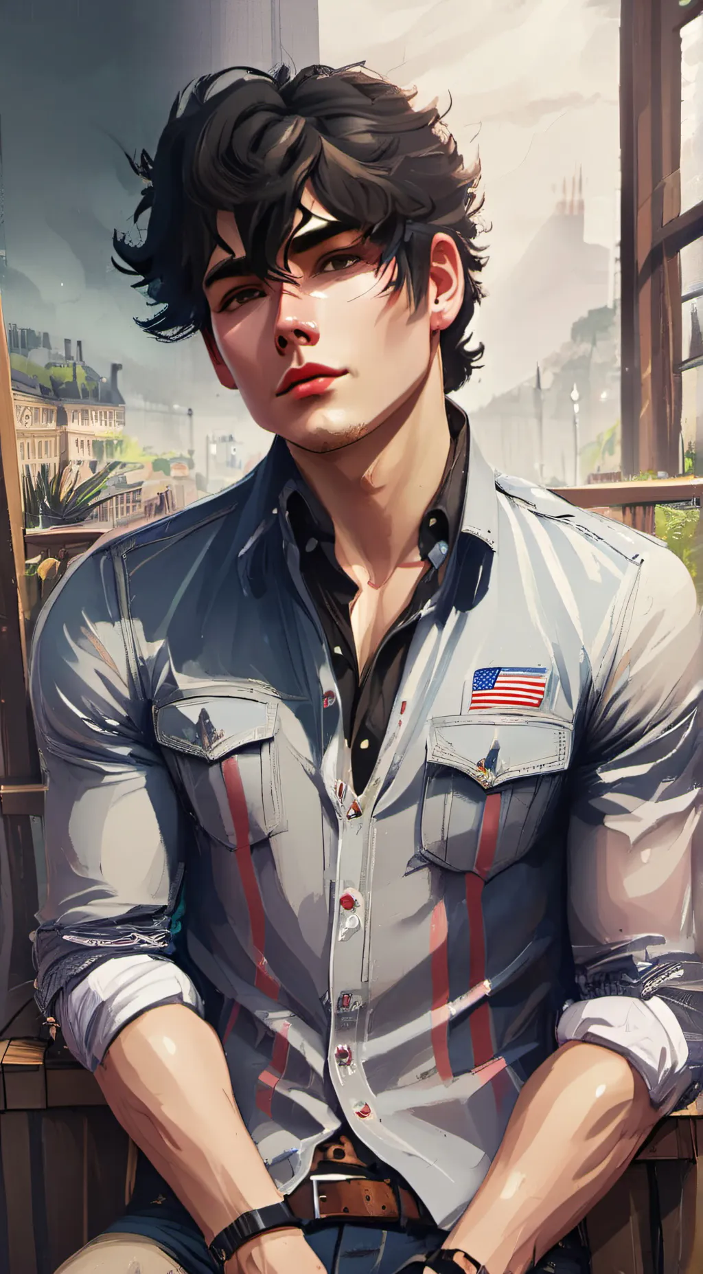 ai character: Michael Vinci  background