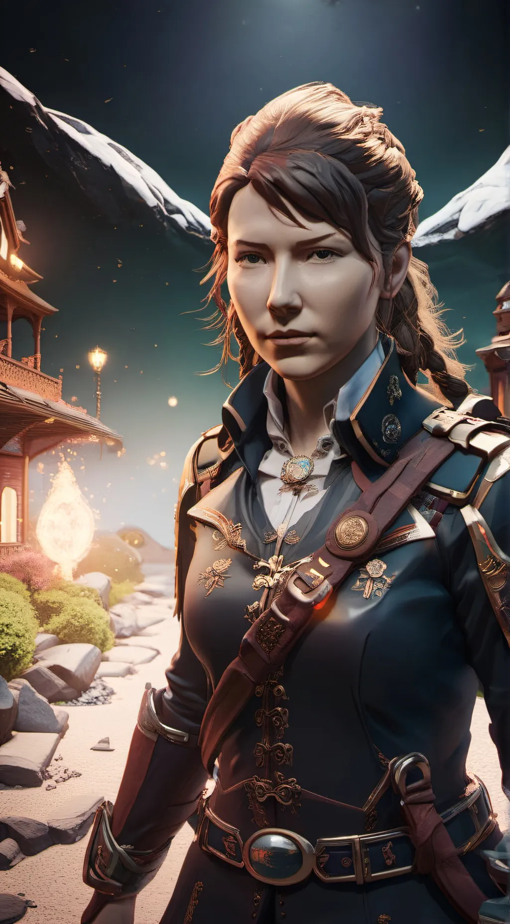 ai character: Polina Petrova  background