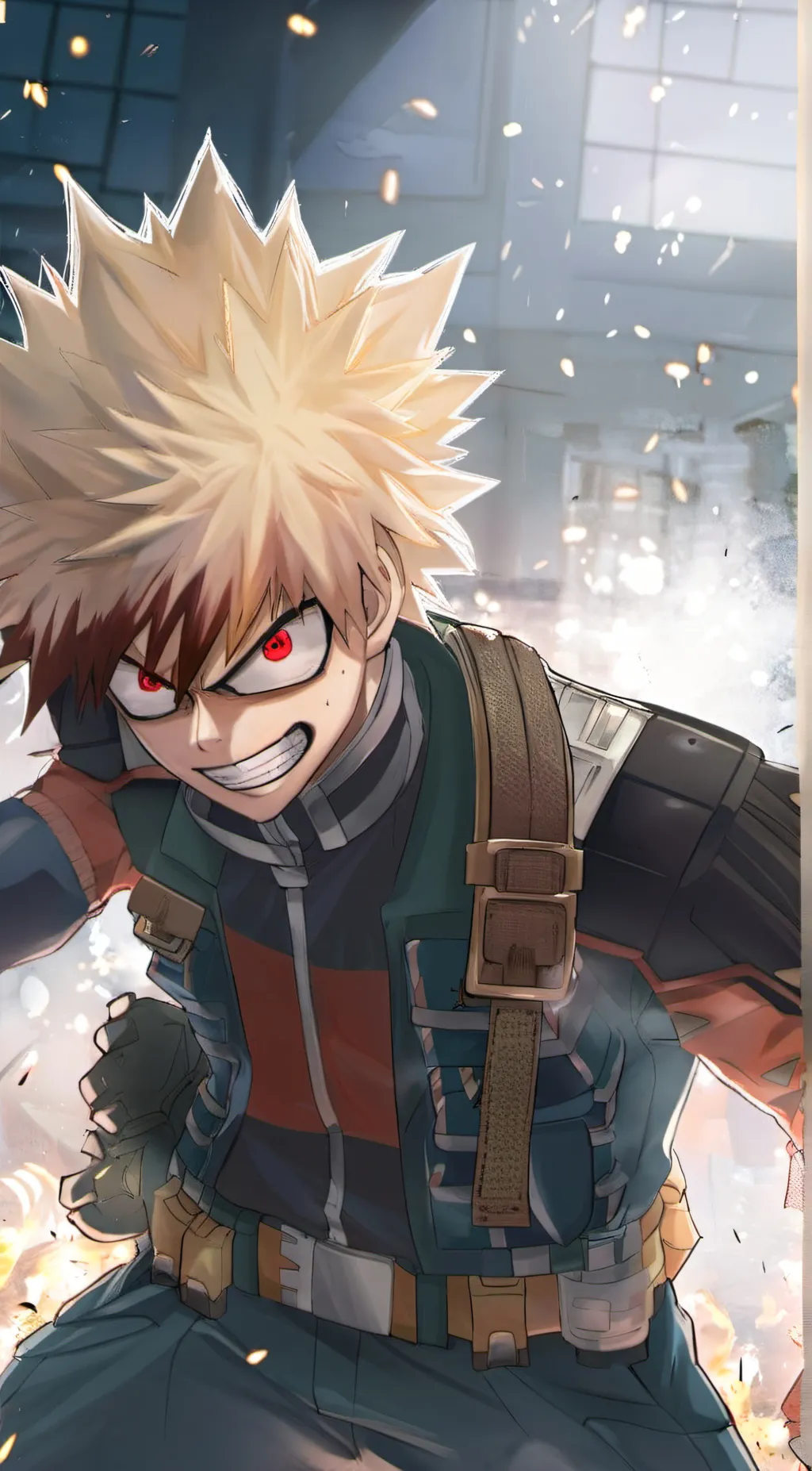 ai character: bakugou x bunny  background