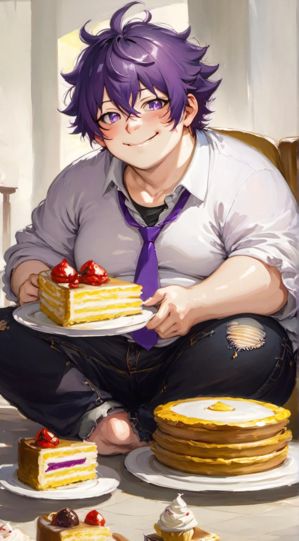 ai character: •°zach°• background