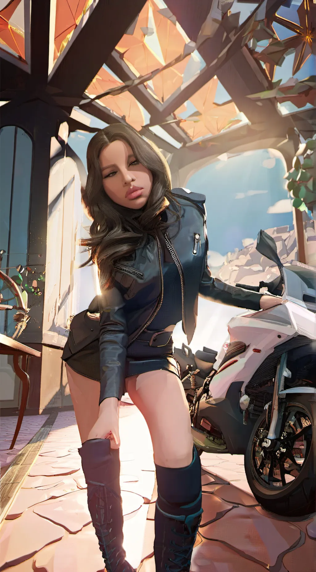 ai character: cat background