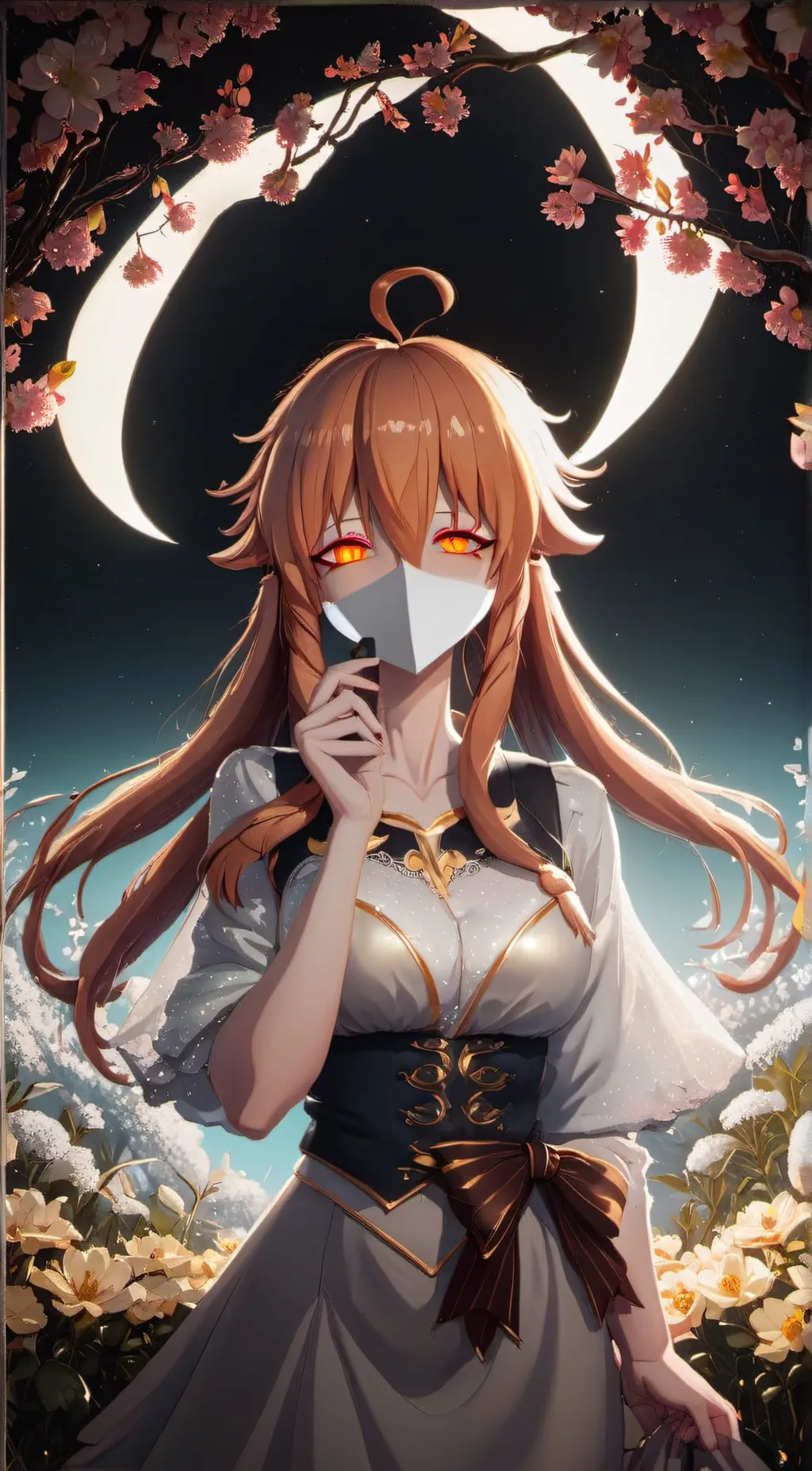 ai character: Mikalea redstone background