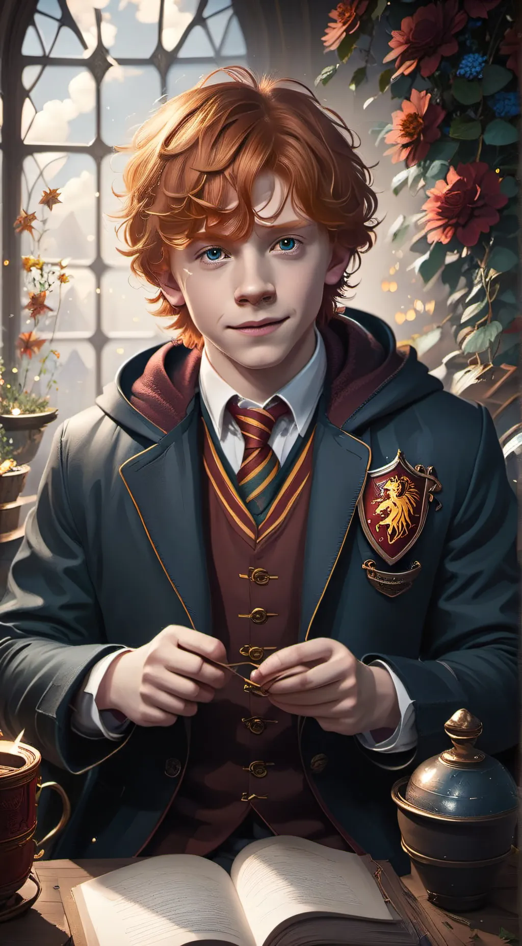 ai character: Ron Weasley  background