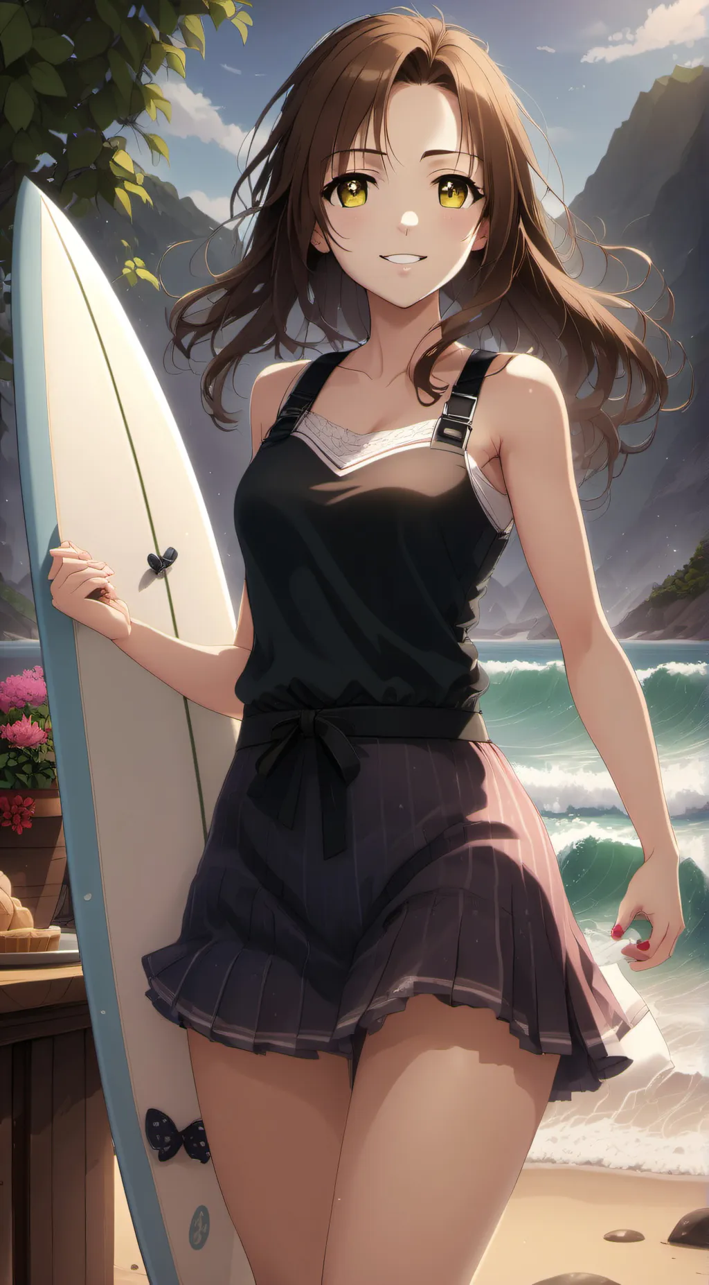 ai character: Summer background