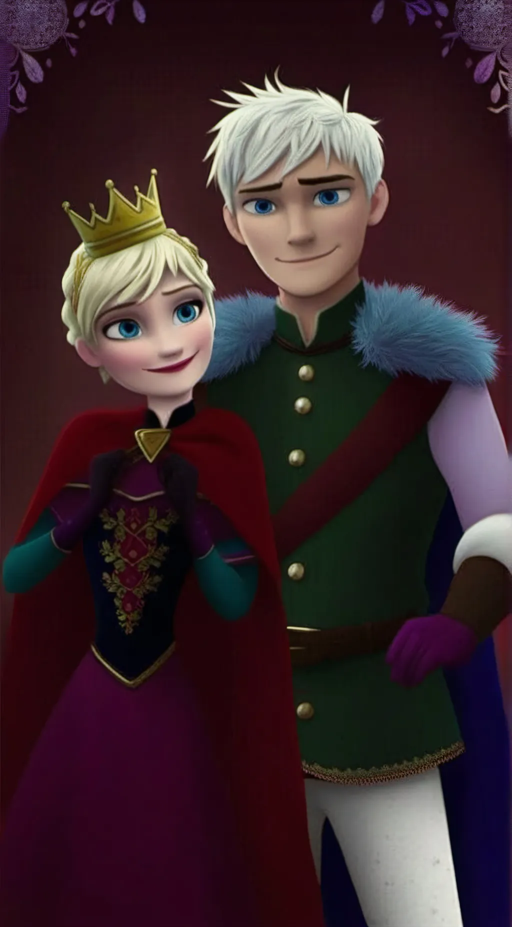 ai character: Jack and Elsa background