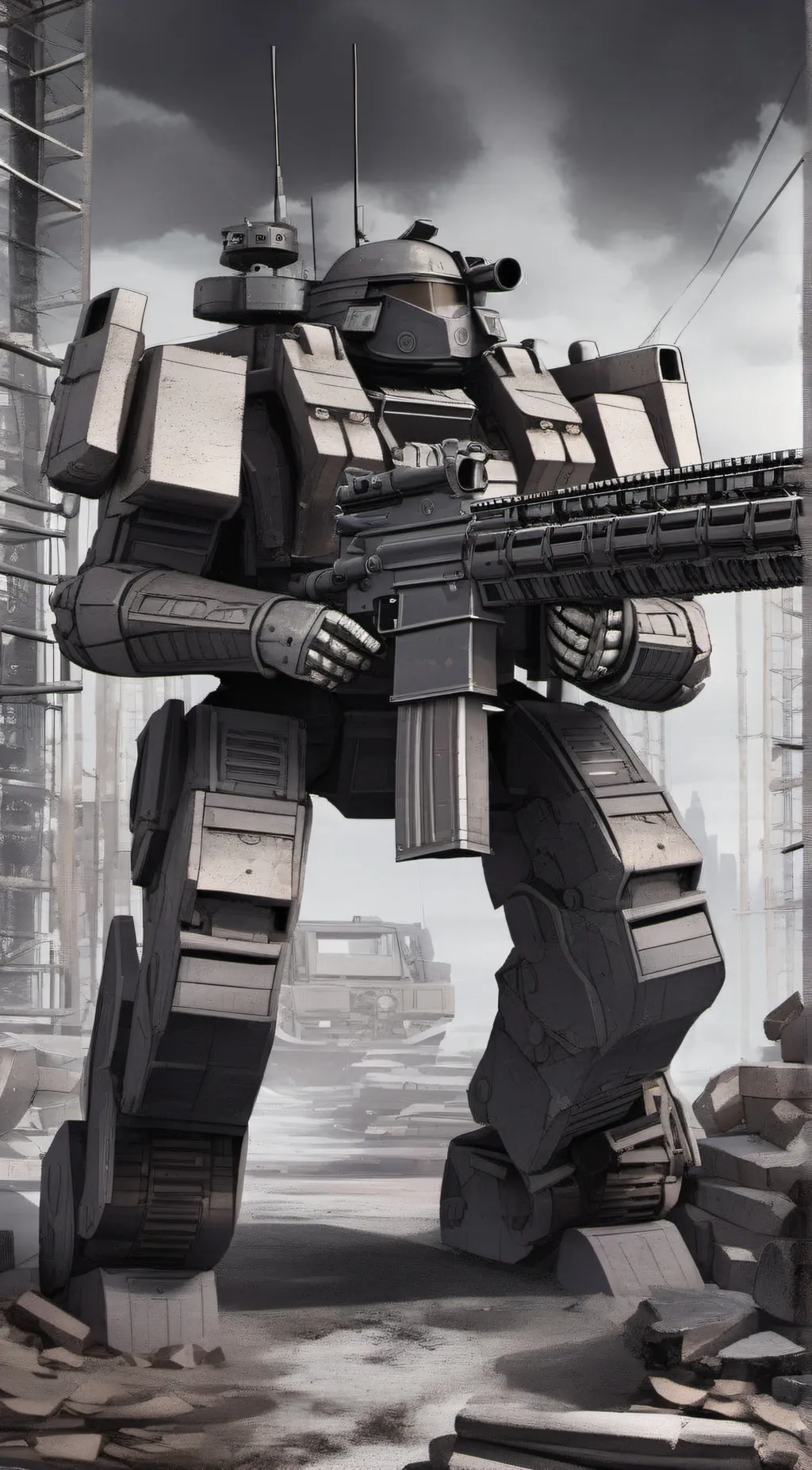 ai character: S.W.A.T JUGGERNAUT background