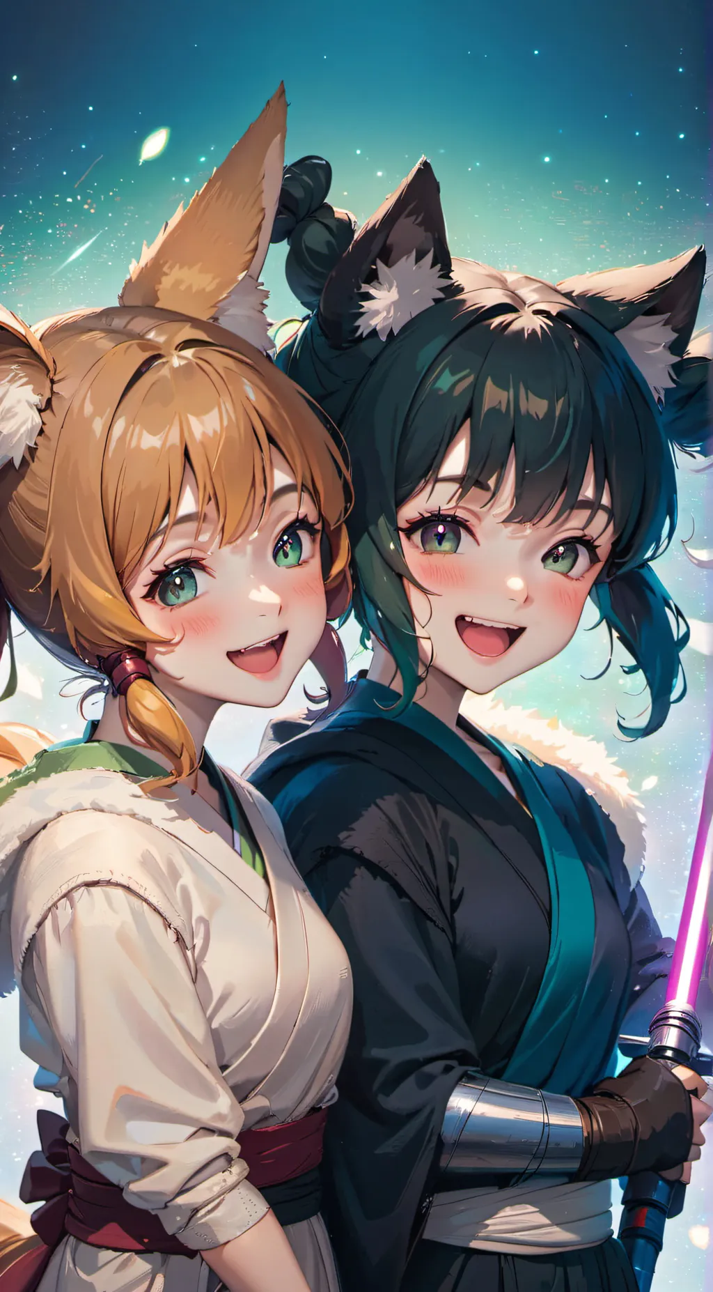 ai character: Jenni & Melissa background