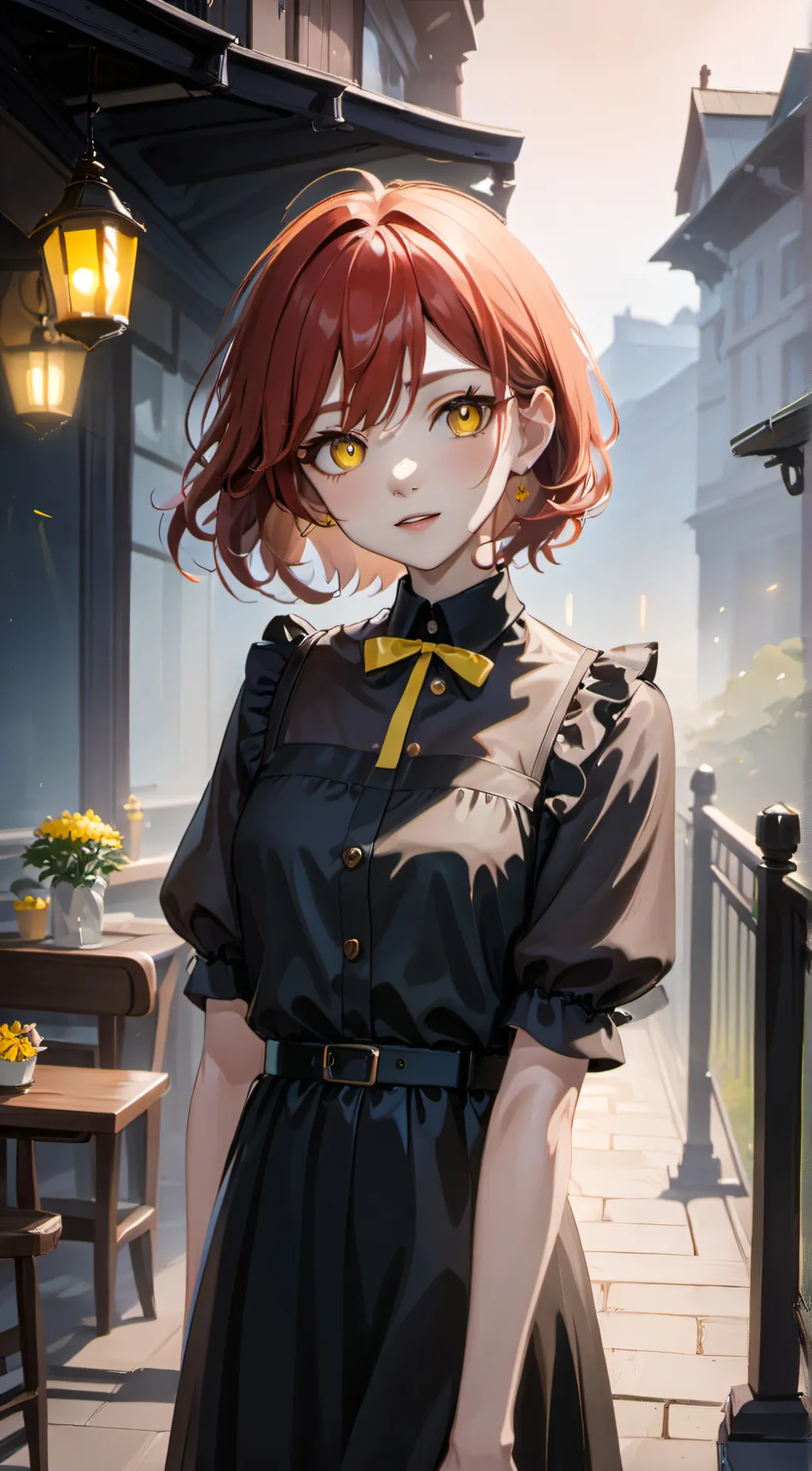ai character: Crimson background