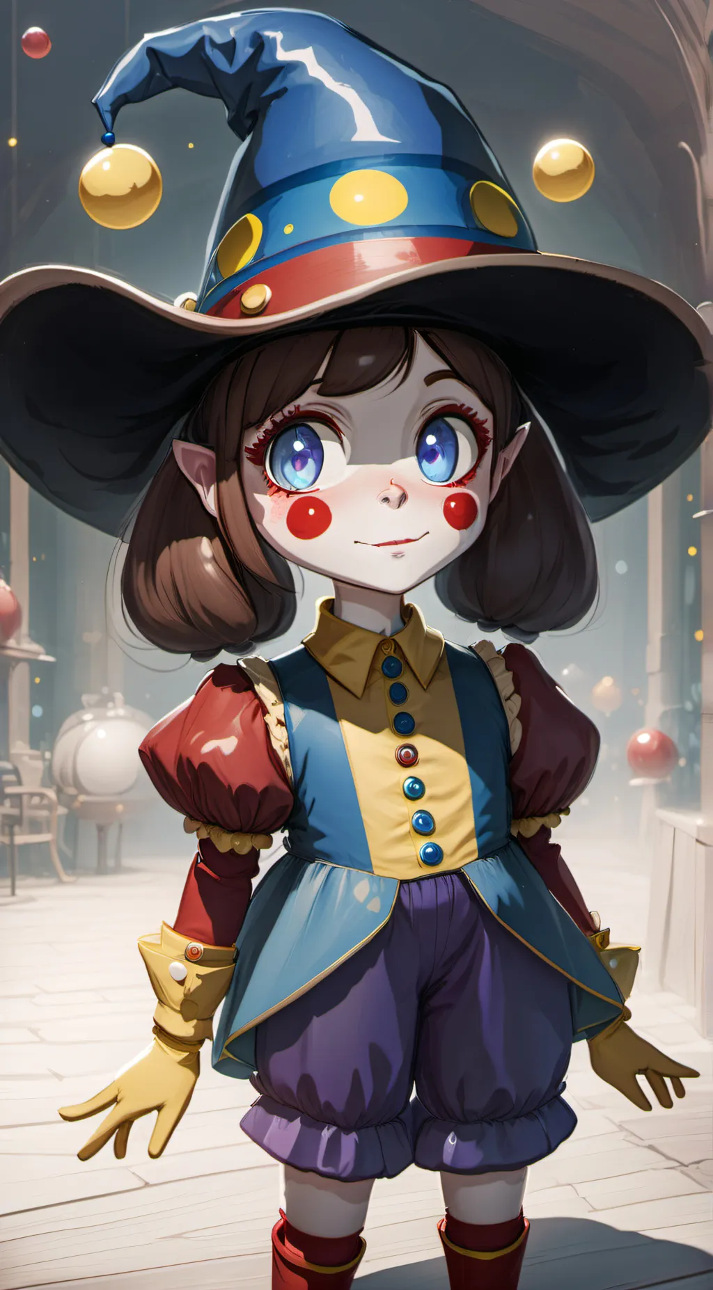 ai character: pomni  background