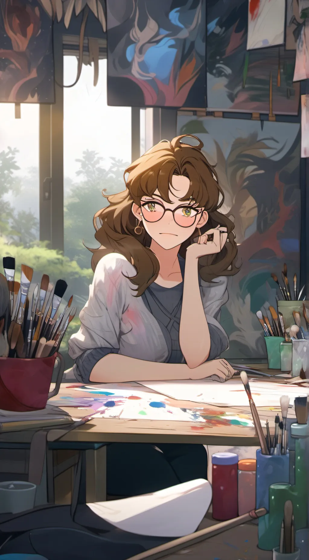 ai character: moxy background