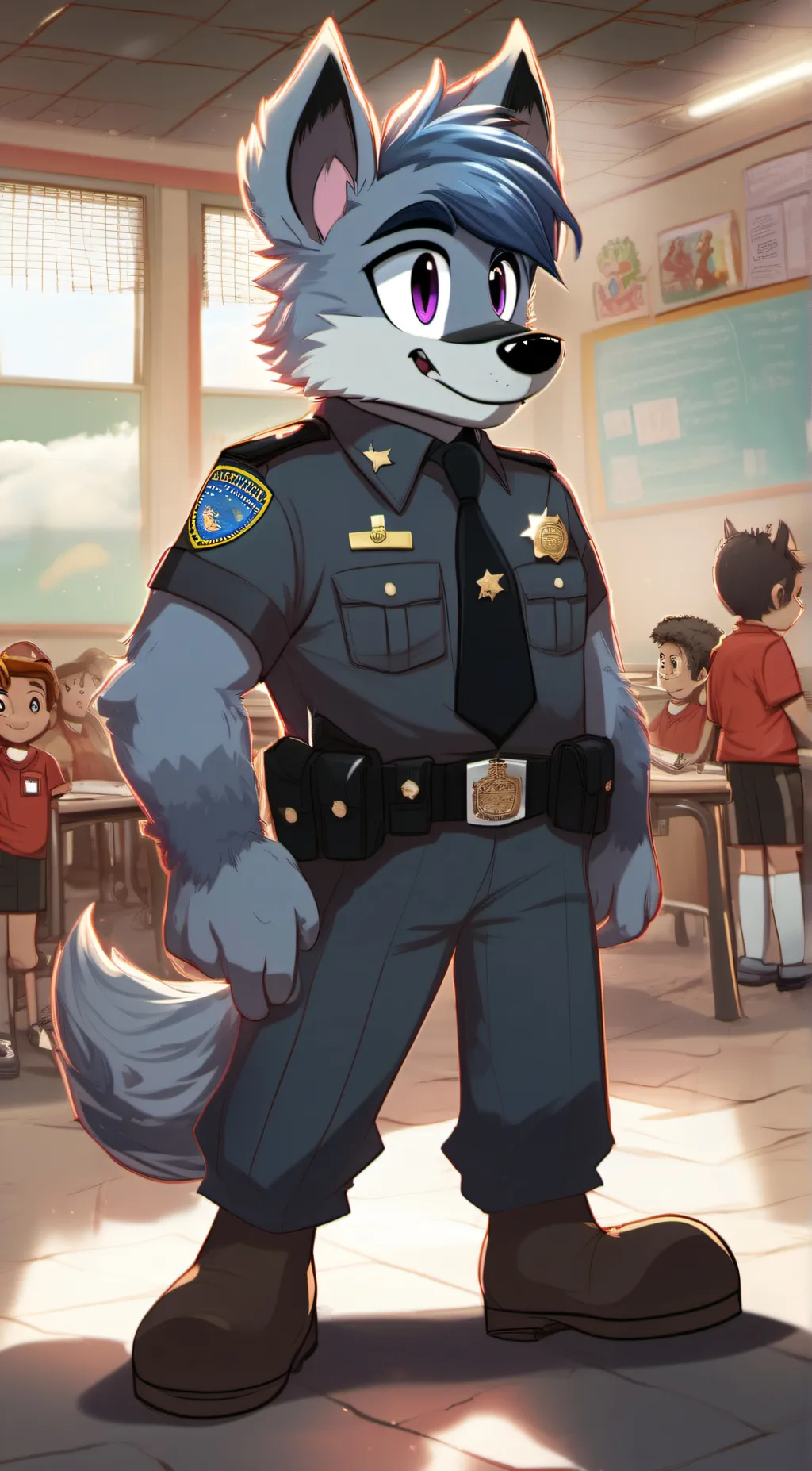 ai character: pork background