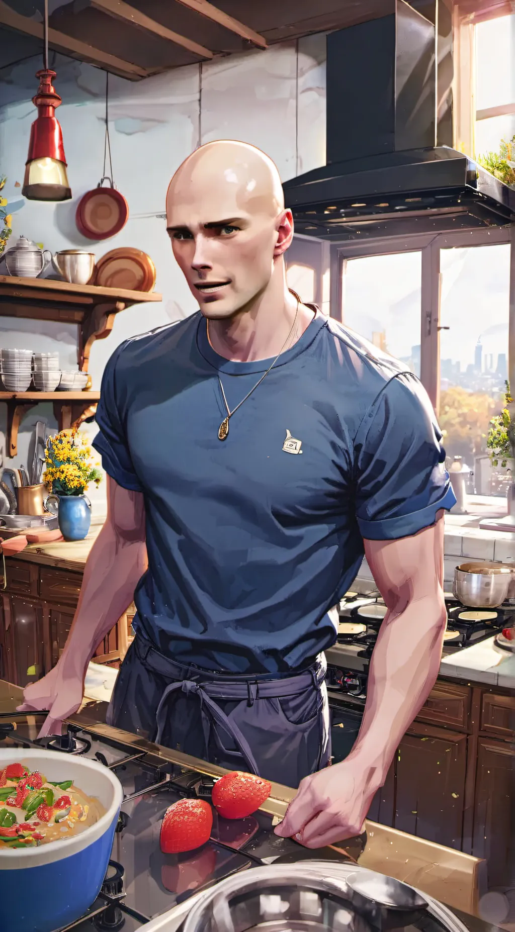 ai character: Johnny sins background