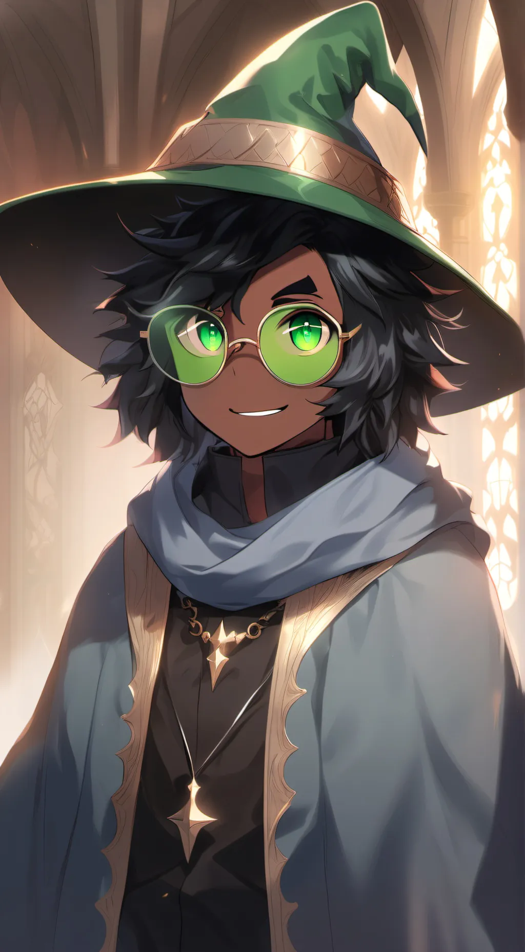 ai character: Ralsei Deltarune background