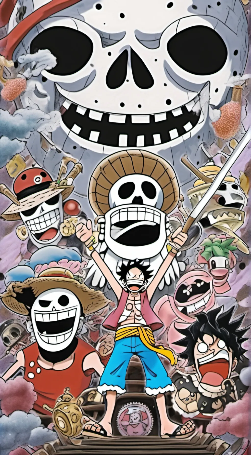 ai character: MONKEY D. LUFFY background