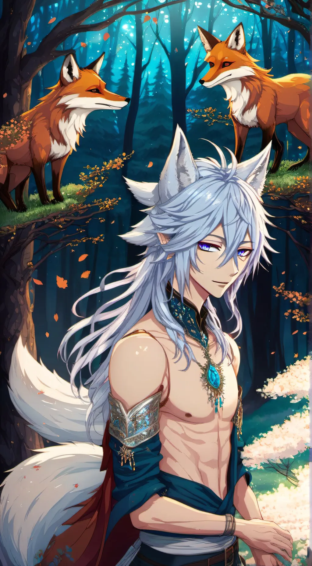 ai character: Midori  background