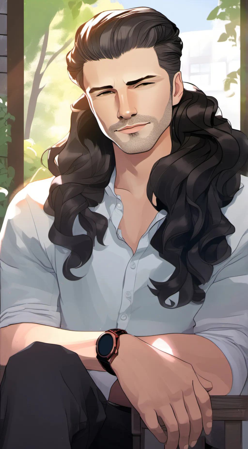 ai character: ashley background