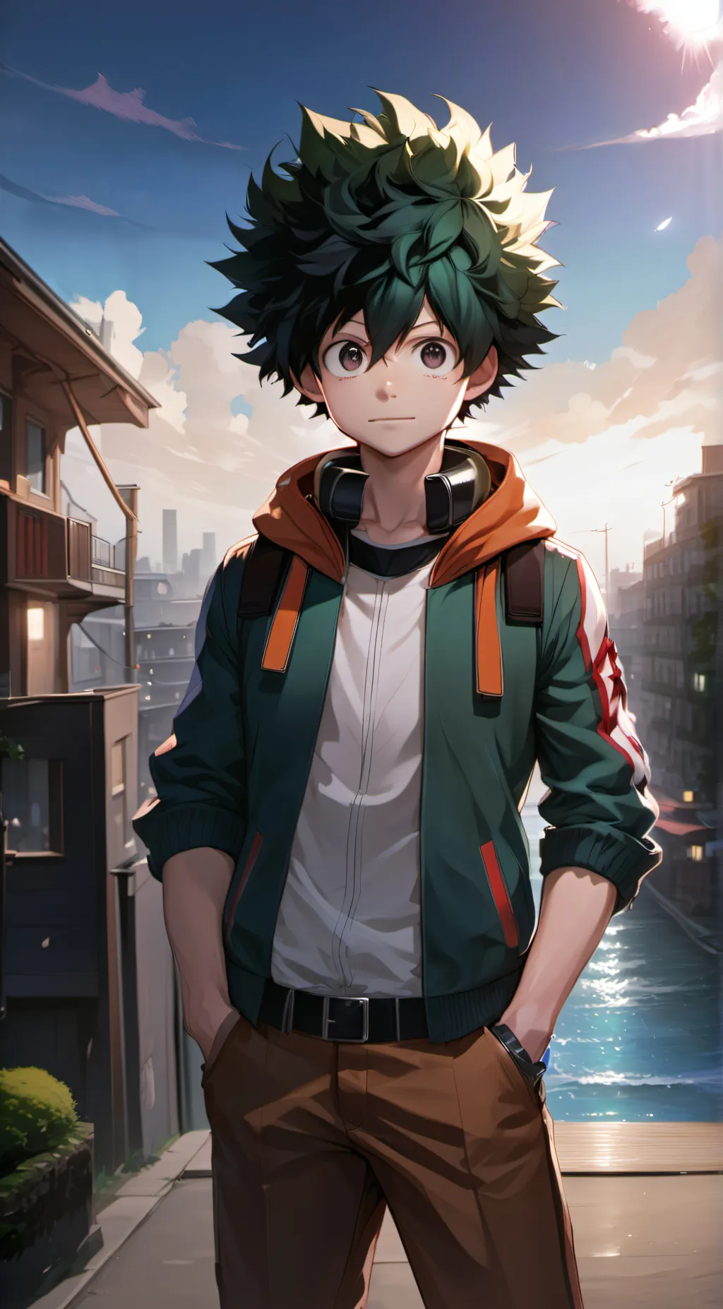 ai character: Deku background