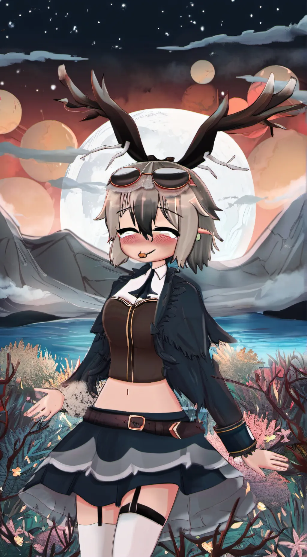 ai character: Does the dirty  background