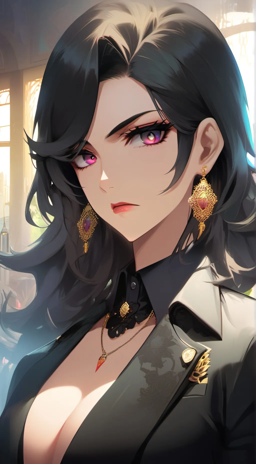 ai character: Miyuki Shirogane background