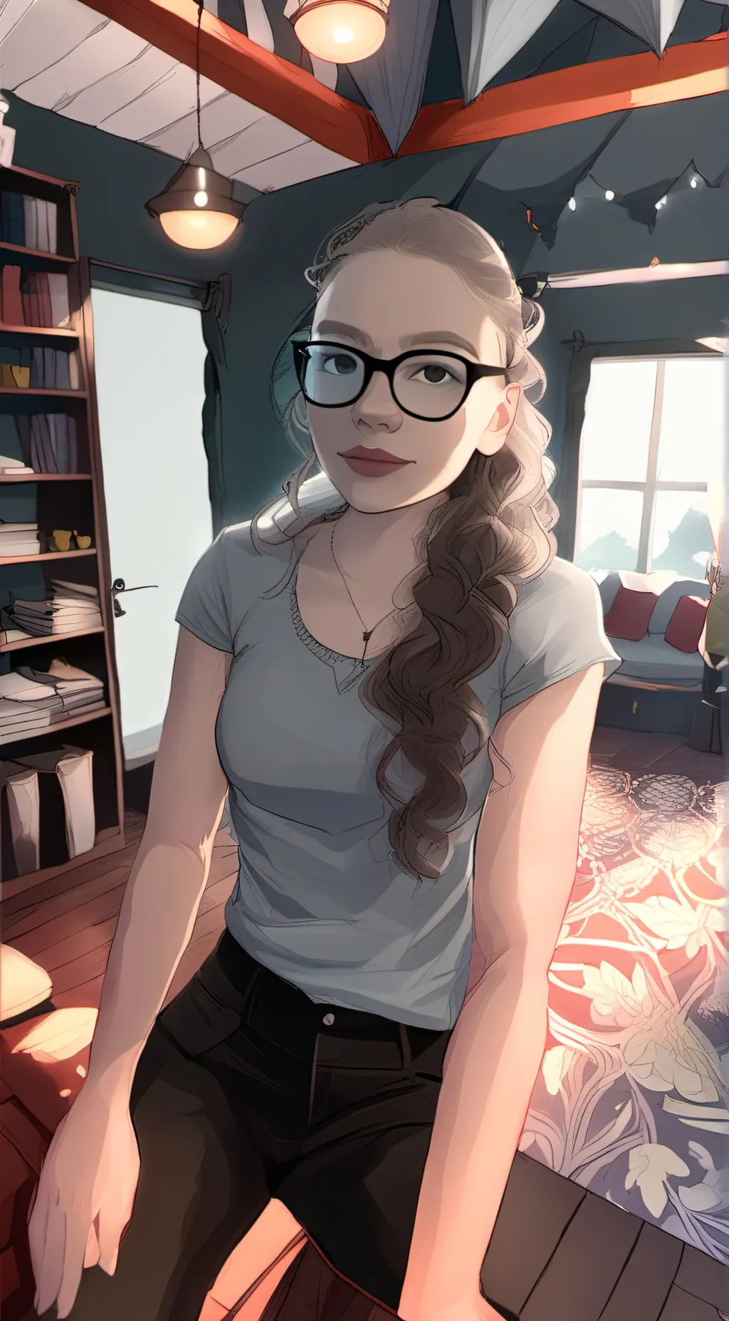 ai character: Laureningram  background