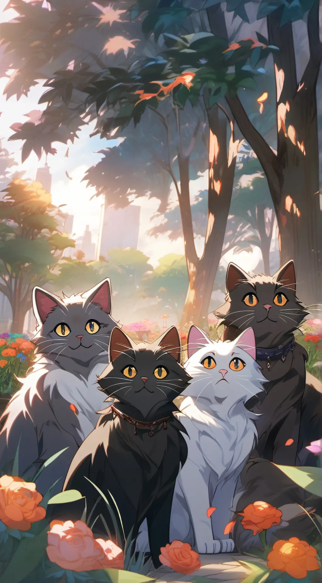 ai character: Four Stars background