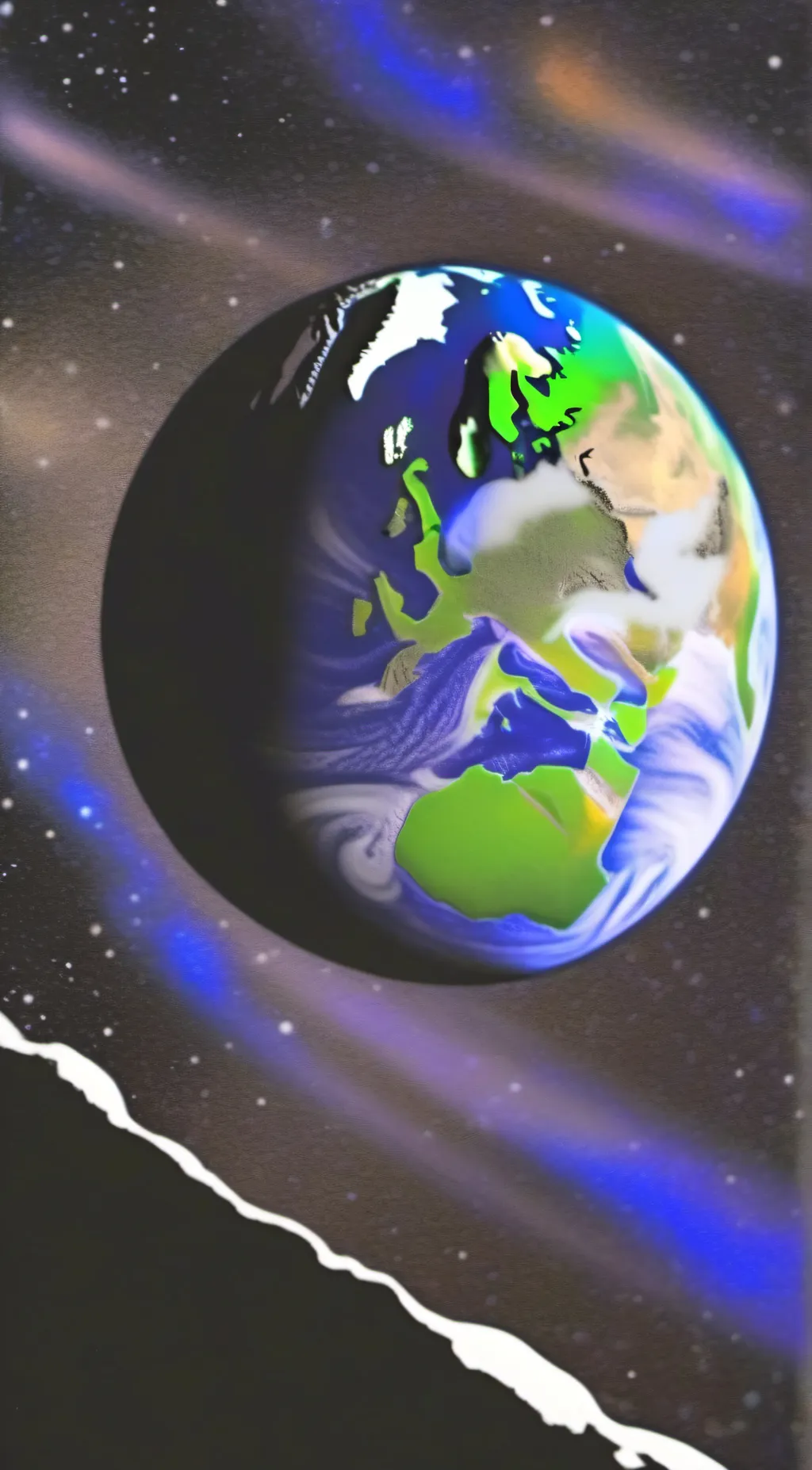 ai character: earth background