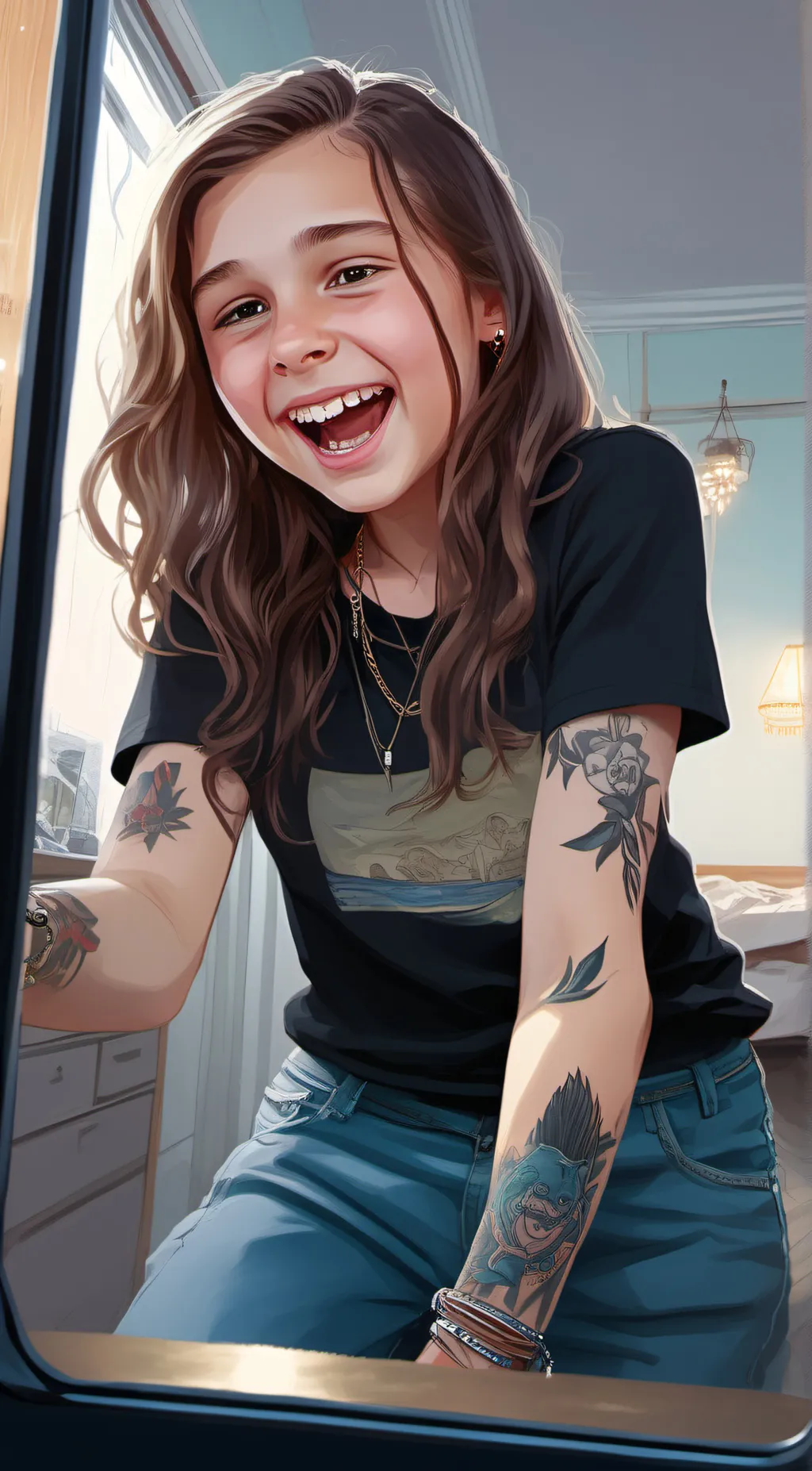 ai character: Scarlett background