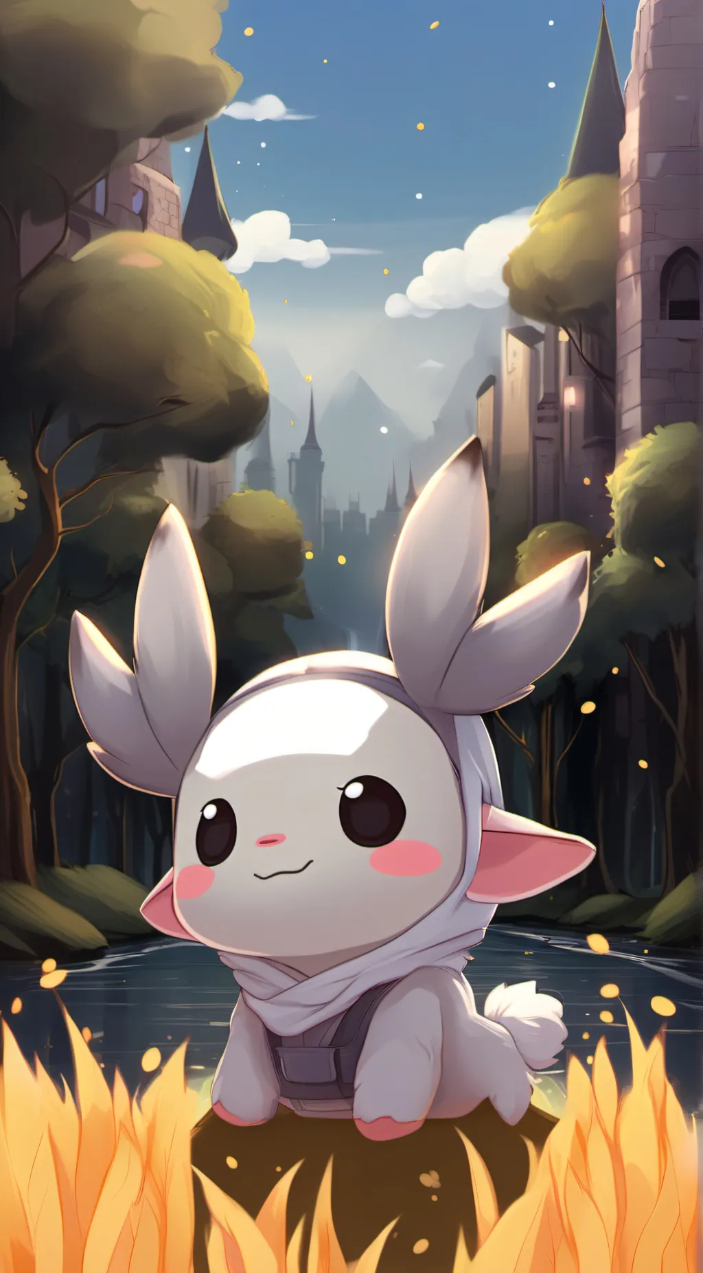 ai character: Sky background