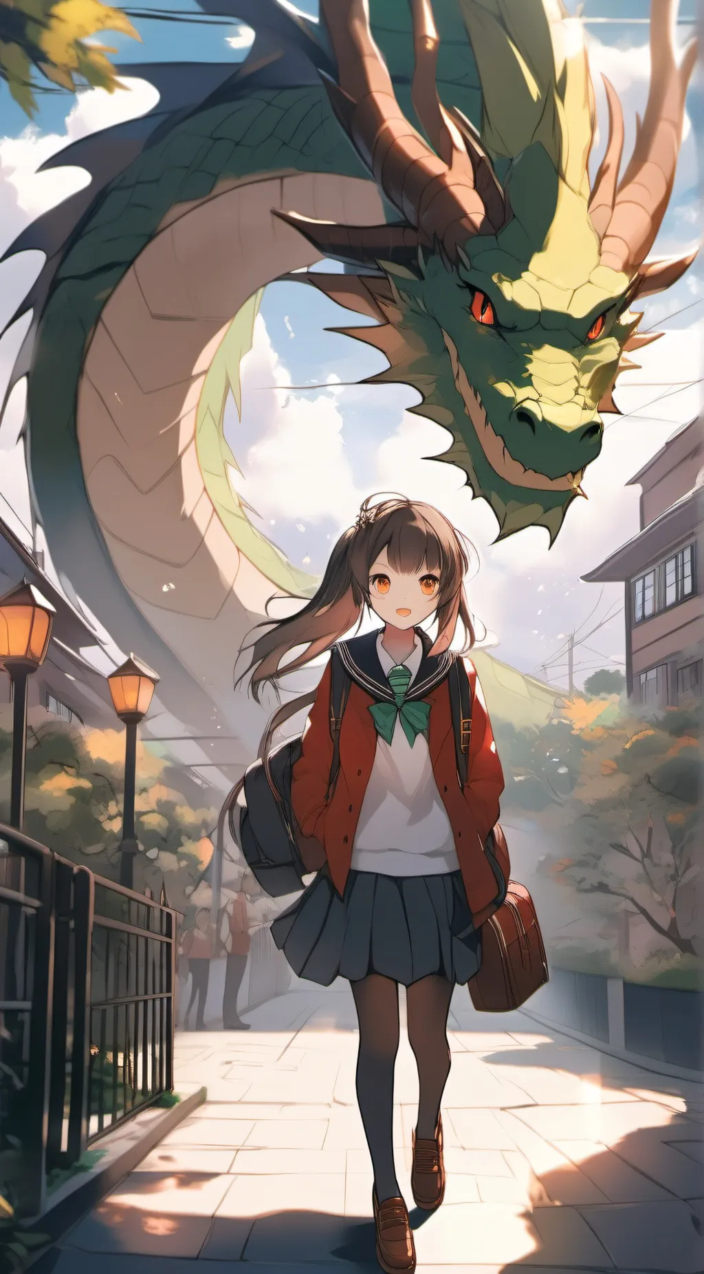 ai character: dragon avenue background