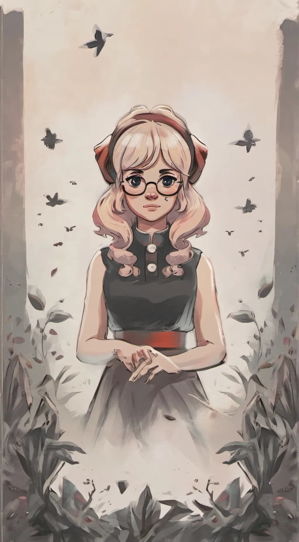ai character: ghost or phantom background