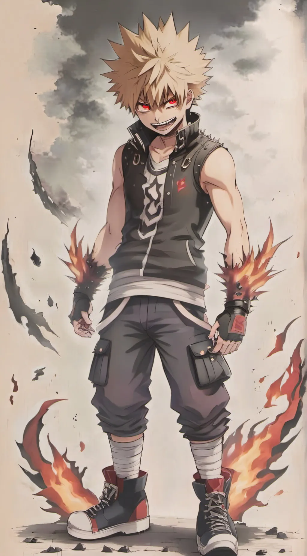 ai character: Evil Bakugo  background