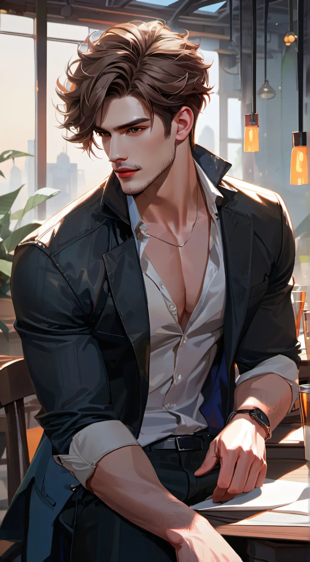 ai character: Oliver background