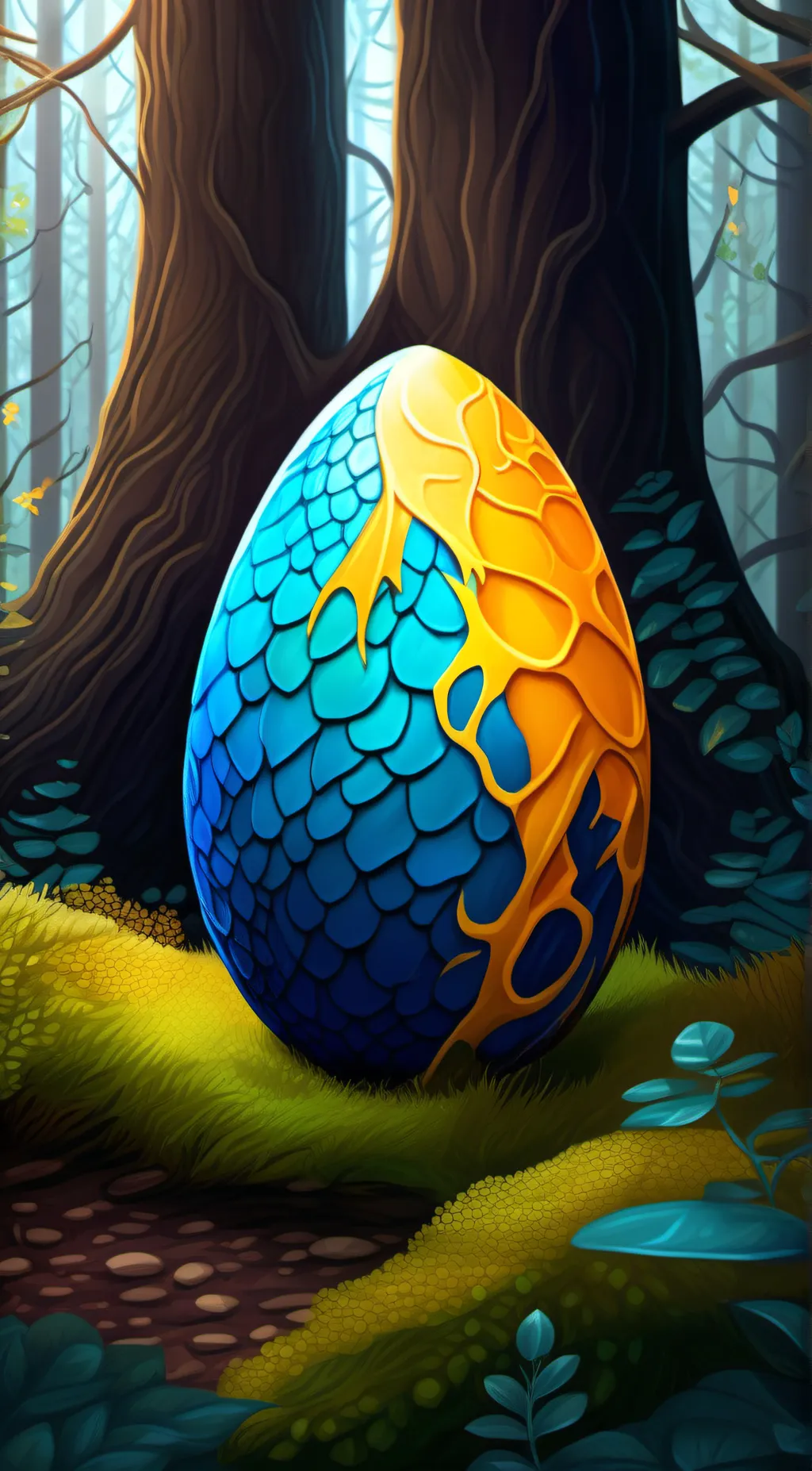 ai character: Forest background