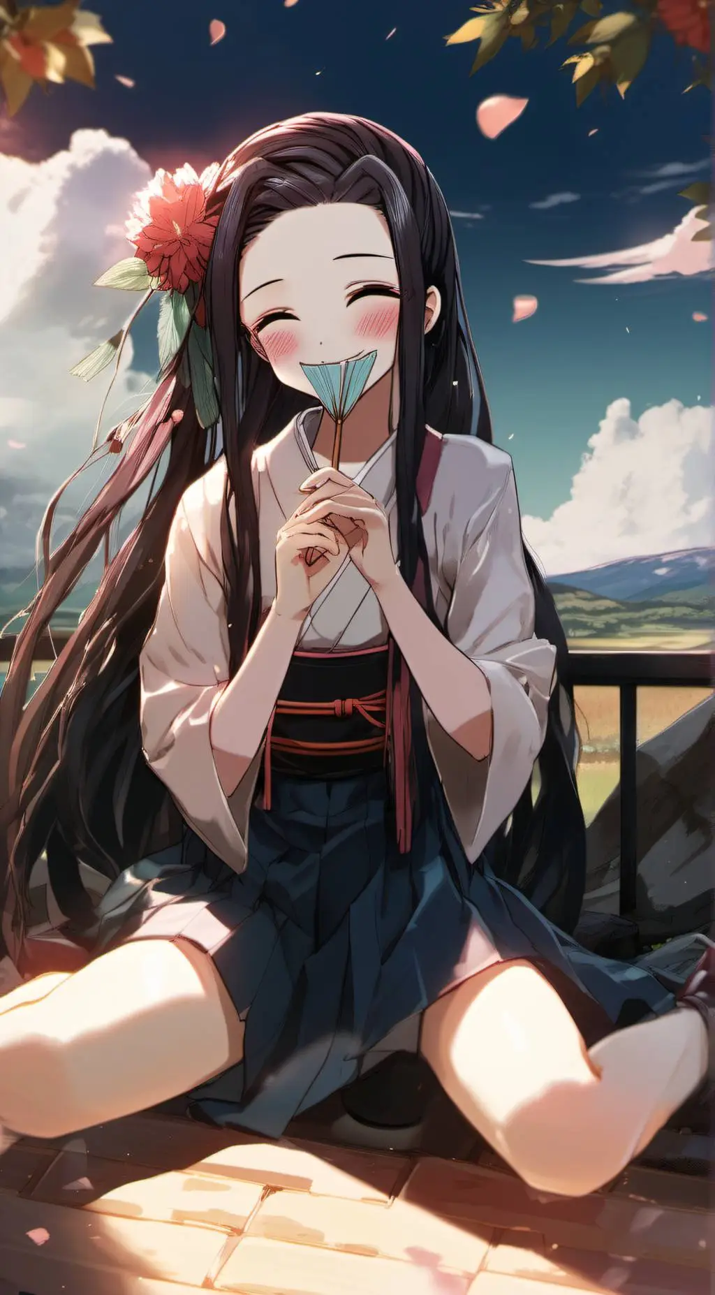 ai character: Nezuko  background