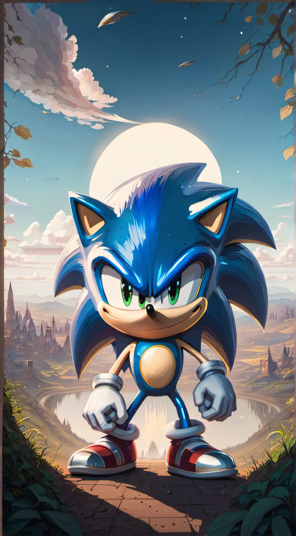 ai character: Sonic background