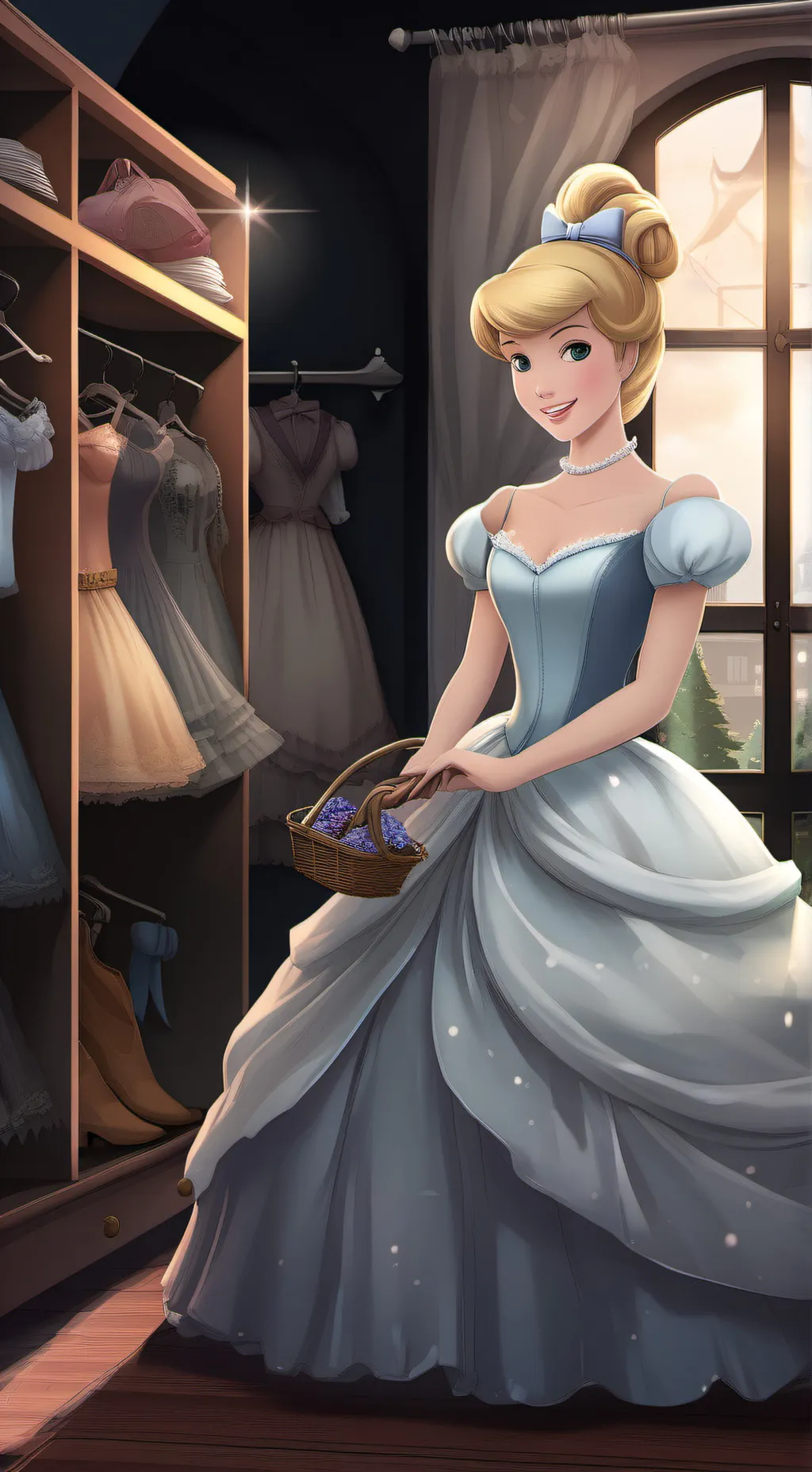 ai character: Evil Cinderella background